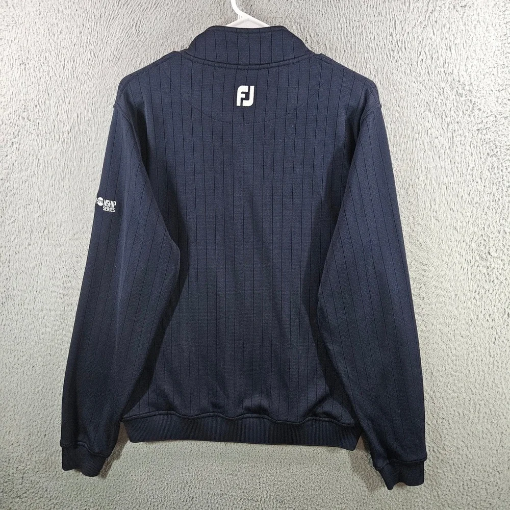 FootJoy Mens Navy Ribbed 1/4 Zip Pullover CBIGG Championship Series 2019 Medium